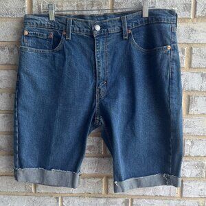 Levi's 511 Cut-Off Dark Wash Blue Denim Shorts Men's Size 38